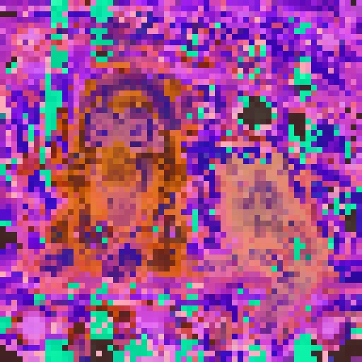 Frozen vanilla feature dynamics for EVA-CLIP-8B from iteration 0 to 1000.