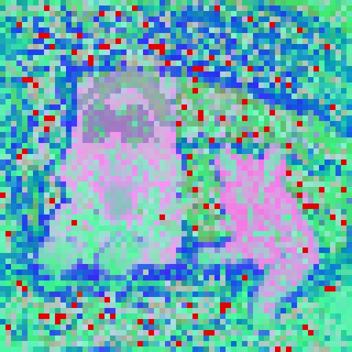Frozen vanilla feature dynamics for RICE-ViT from iteration 0 to 1000.