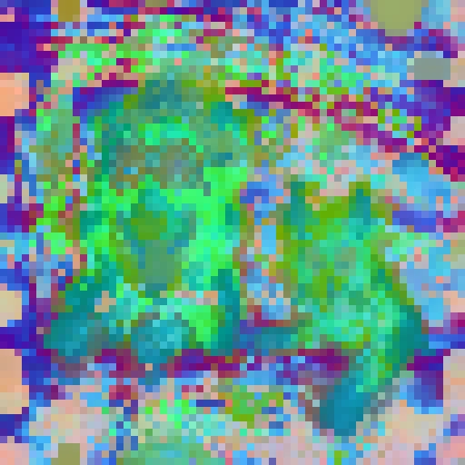 Frozen vanilla feature dynamics for SigLIP2-Giant from iteration 0 to 1000.